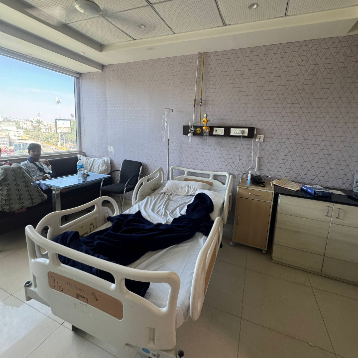 Consultation room at DNS Hospital, Indore