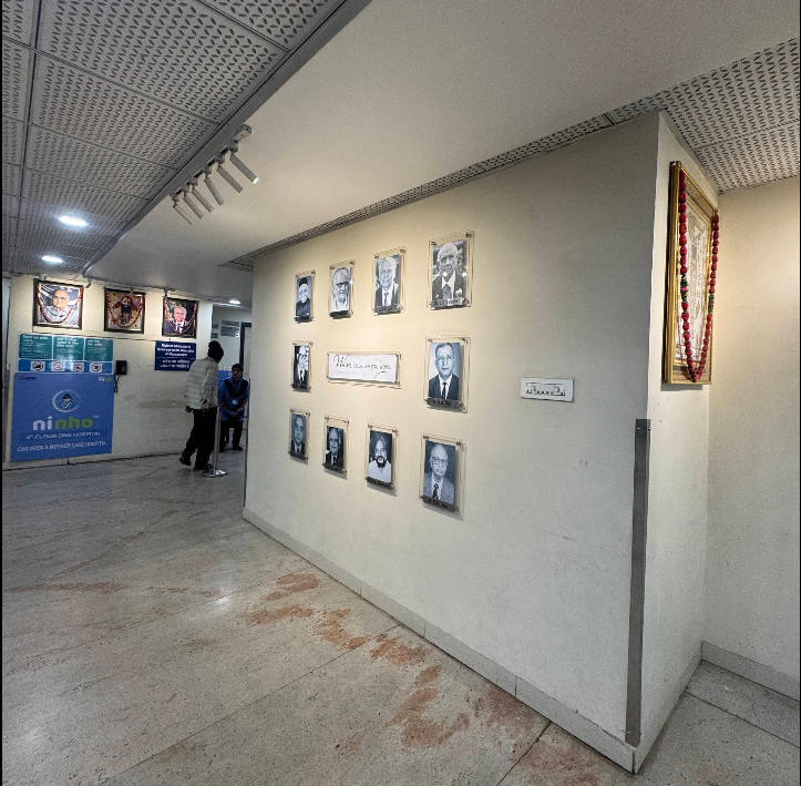 Reception area at DNS Hospital, Anoop Nagar Indore