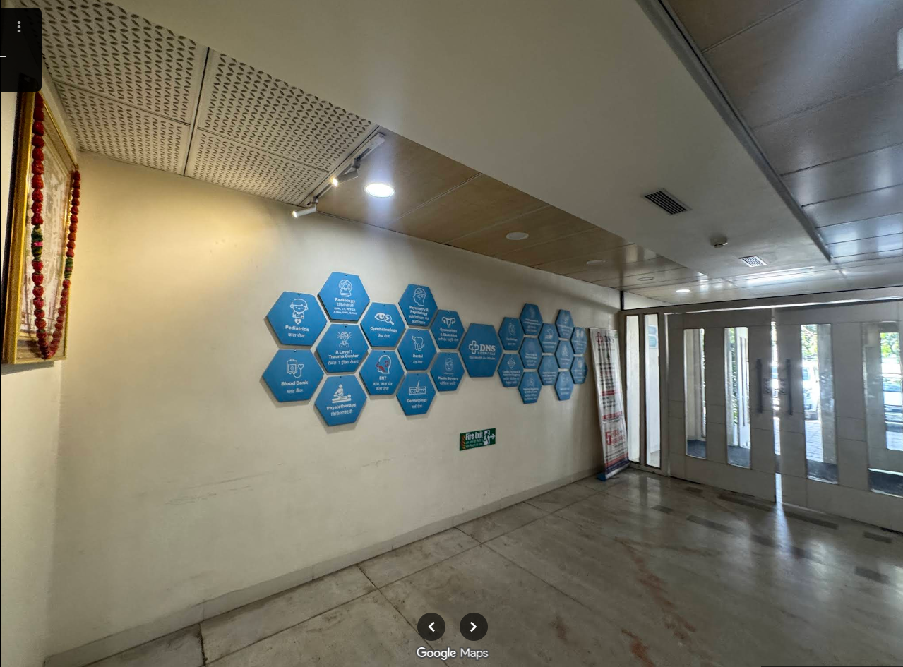 Hospital corridor at DNS Hospital Pvt. Ltd.